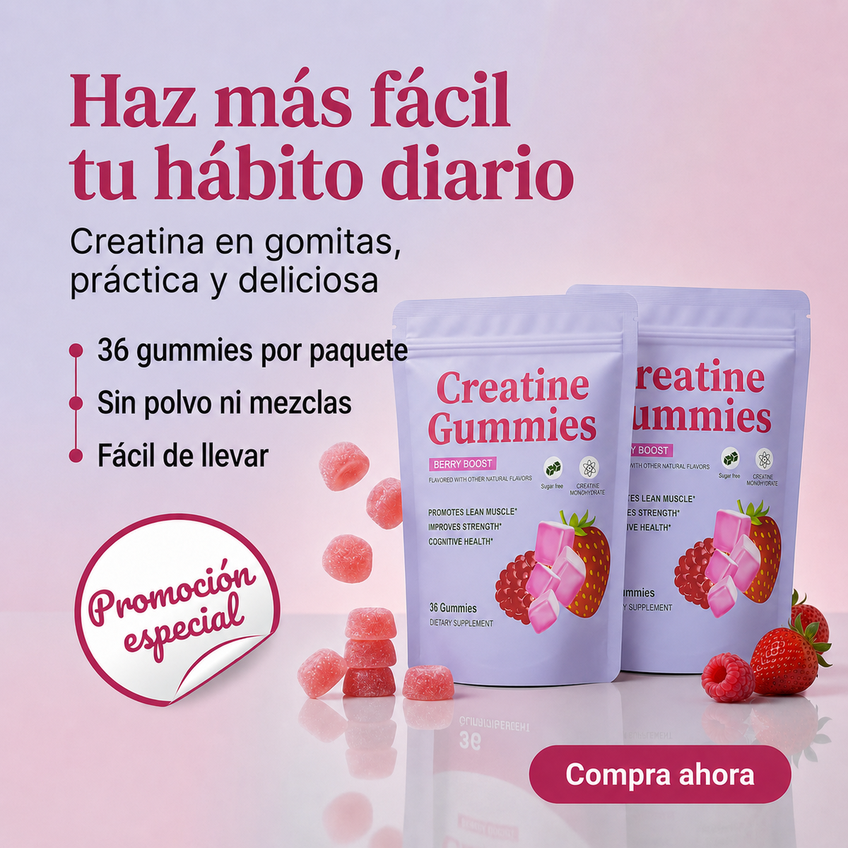 CREATINE GUMMIES BERRY BOOST