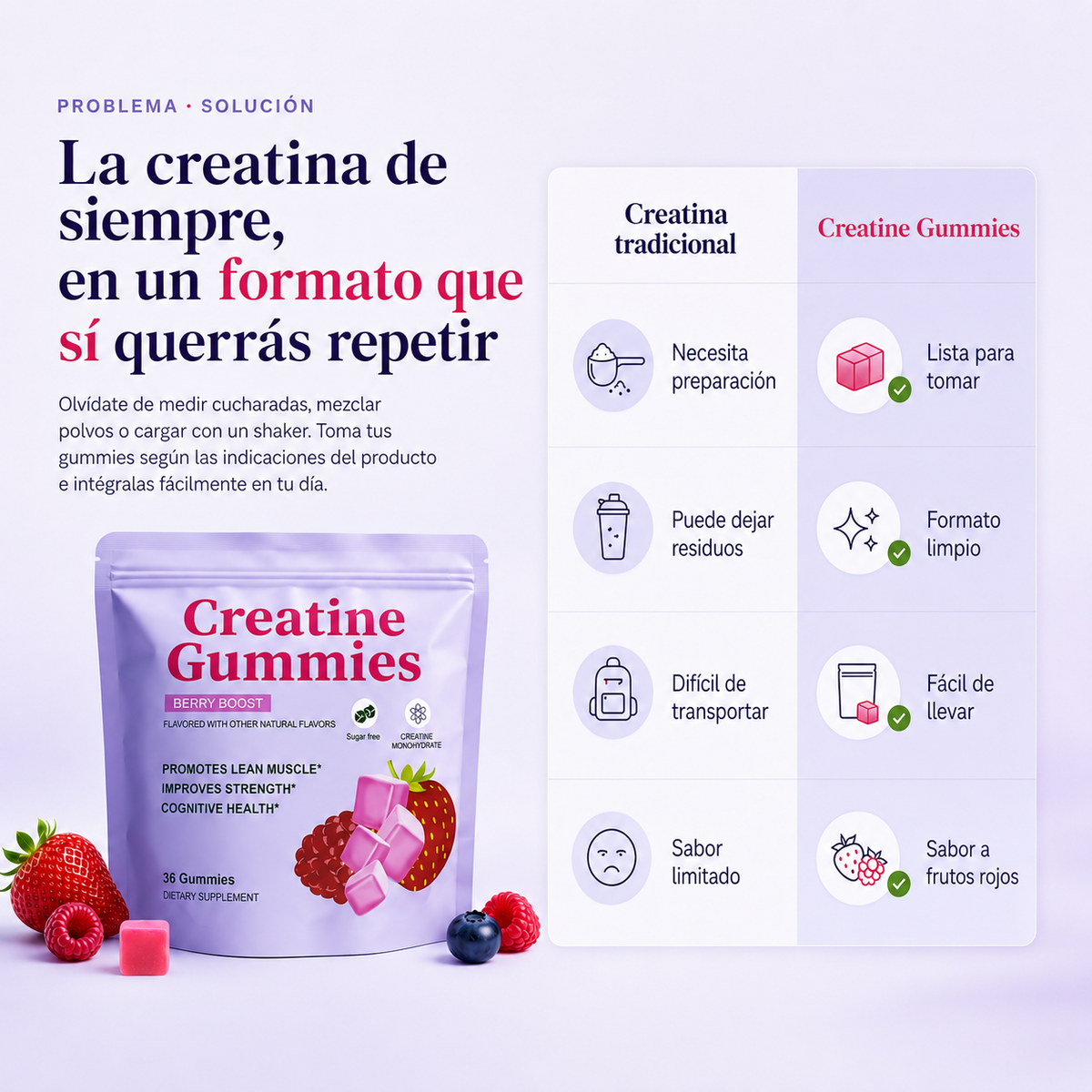 CREATINE GUMMIES BERRY BOOST